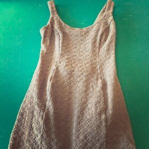 Betsy Johnson gray dress with bustle